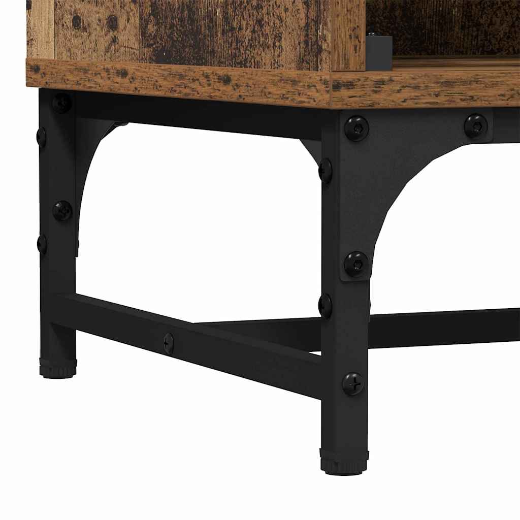 vidaXL Highboard Παλαιό ξύλο 35 x 37 x 117 εκ. Επεξεργασμένο ξύλο