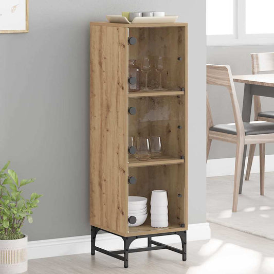 vidaXL Highboard artisan δρυς 35 x 37 x 117 εκ. Επεξεργασμένο ξύλο