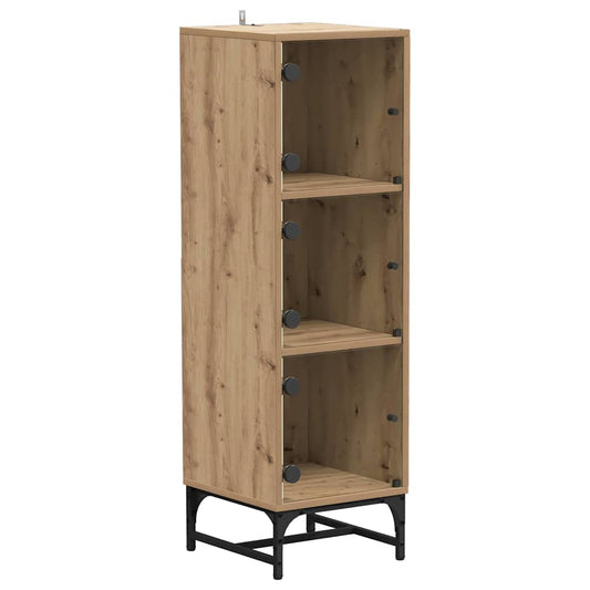 vidaXL Highboard artisan δρυς 35 x 37 x 117 εκ. Επεξεργασμένο ξύλο