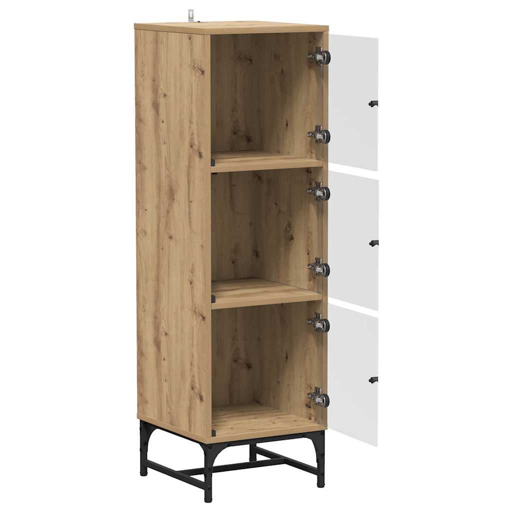 vidaXL Highboard artisan δρυς 35 x 37 x 117 εκ. Επεξεργασμένο ξύλο