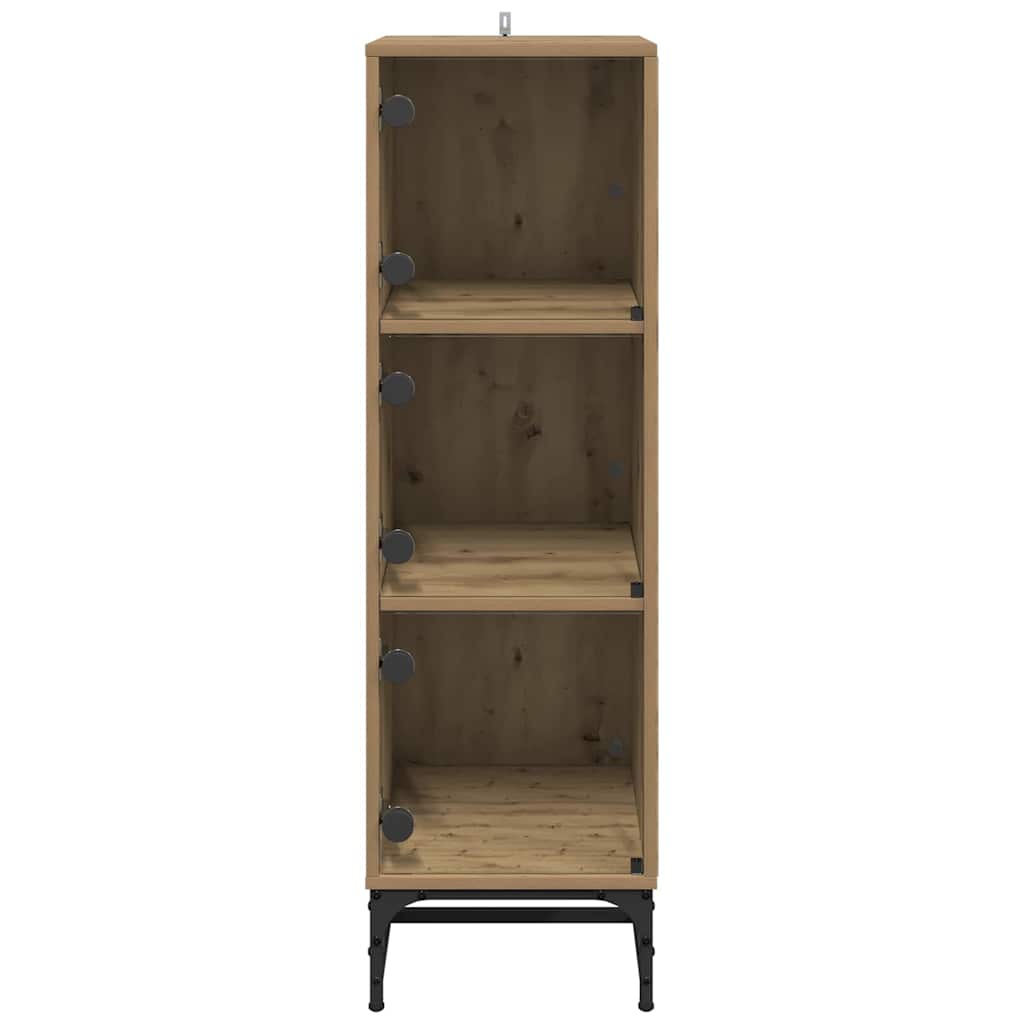 vidaXL Highboard artisan δρυς 35 x 37 x 117 εκ. Επεξεργασμένο ξύλο