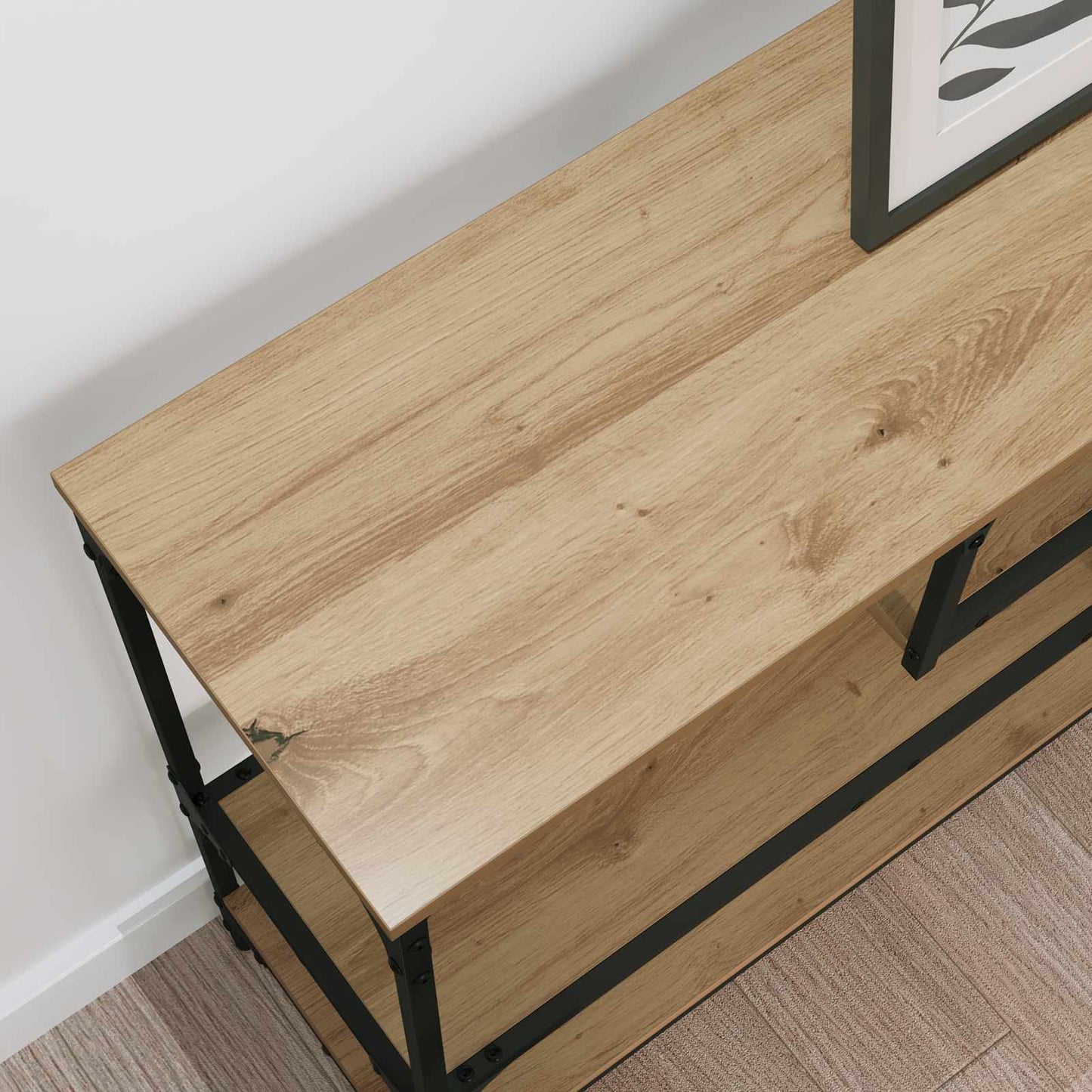 vidaXL Τραπέζι κονσόλας Artisan Oak 100 x 30 x 75 εκ