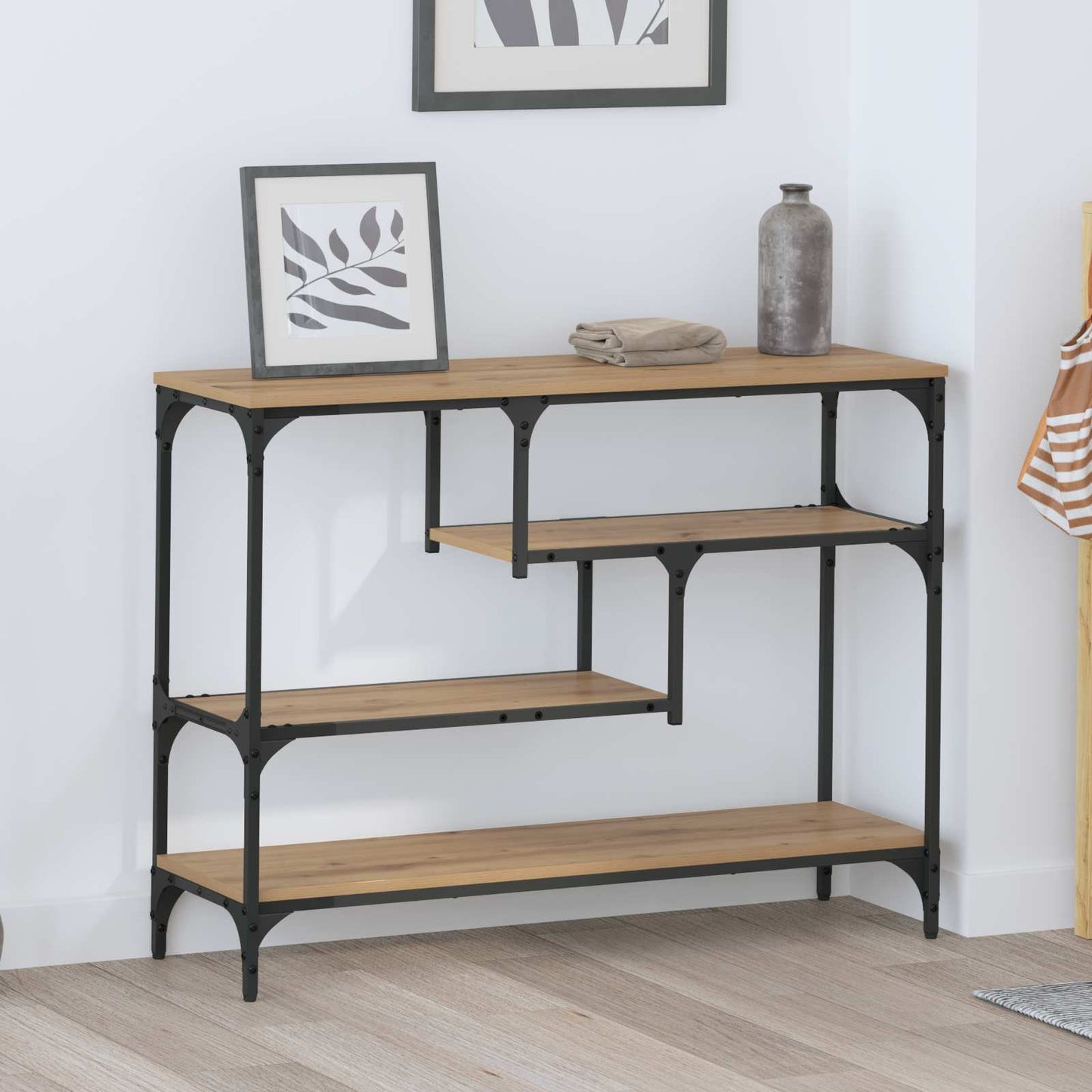 vidaXL Τραπέζι κονσόλας Artisan Oak 100 x 30 x 75 εκ