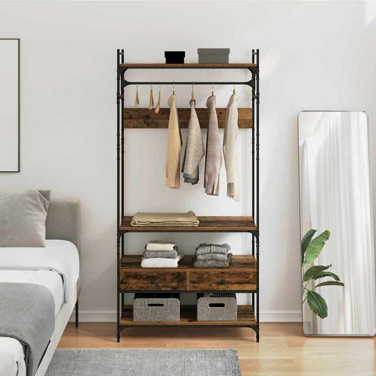 vidaXL Ντουλάπι Παλαιό ξύλο 89 x 39 x 184.5 εκ. Επεξεργασμένο ξύλο