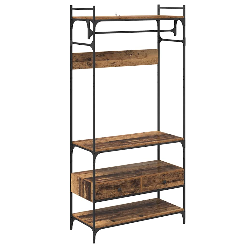 vidaXL Ντουλάπι Παλαιό ξύλο 89 x 39 x 184.5 εκ. Επεξεργασμένο ξύλο