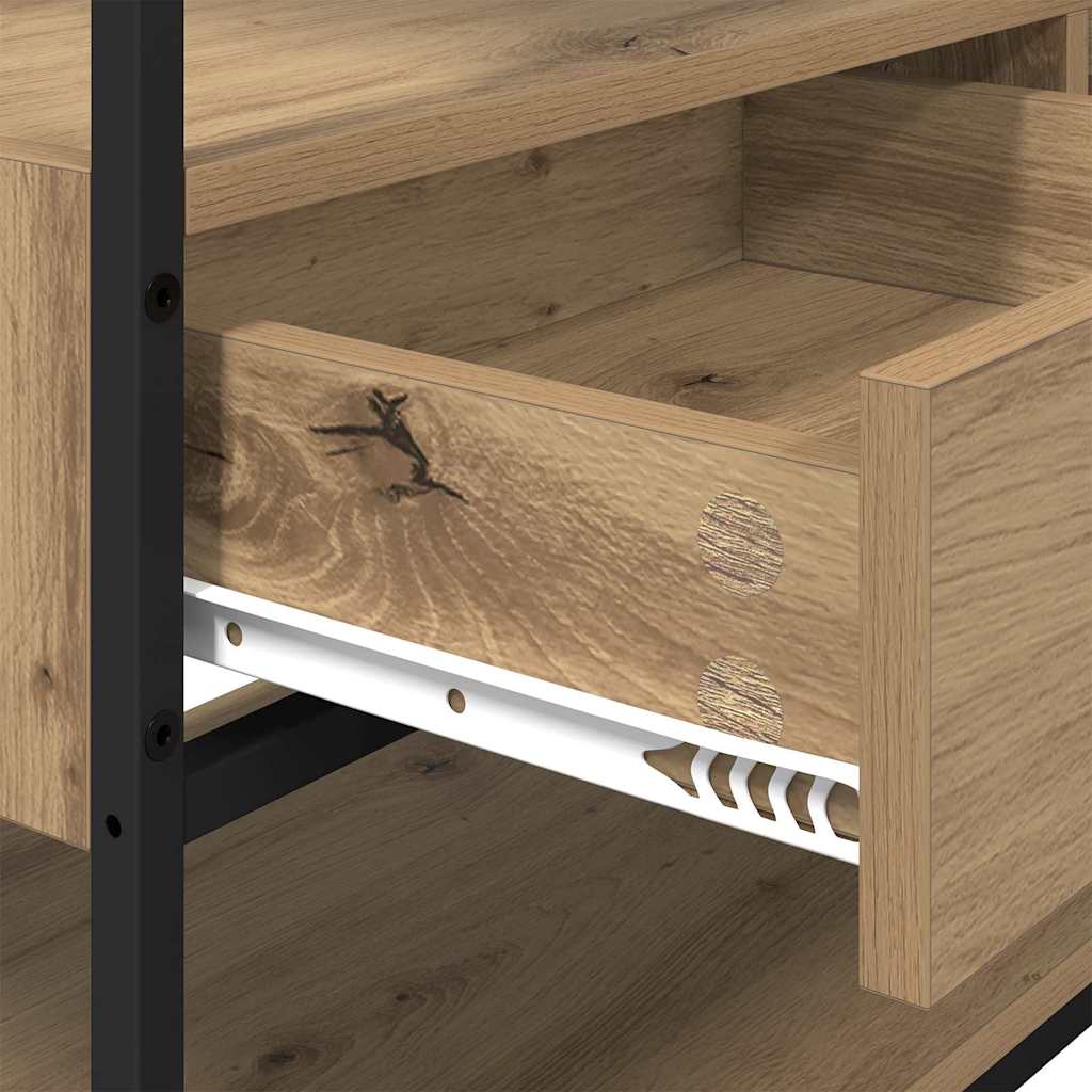 vidaXL Ντουλάπι artisan δρυς 89 x 39 x 184.5 εκ. Επεξεργασμένο ξύλο