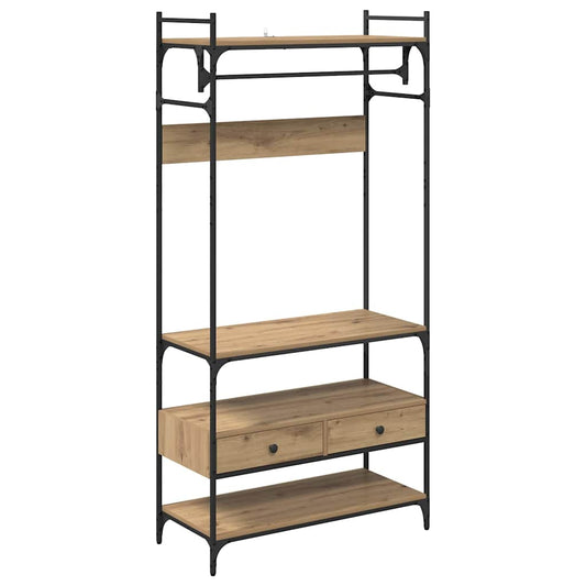 vidaXL Ντουλάπι artisan δρυς 89 x 39 x 184.5 εκ. Επεξεργασμένο ξύλο