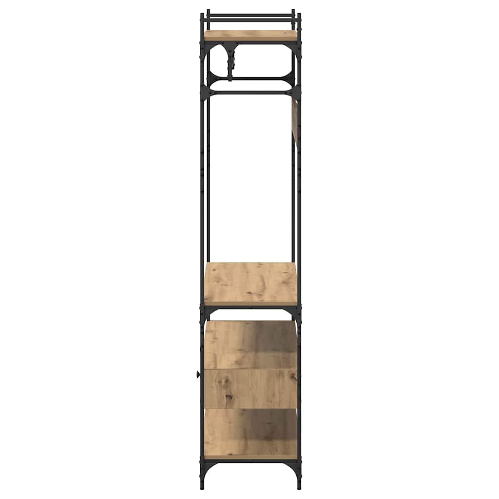 vidaXL Ντουλάπι artisan δρυς 89 x 39 x 184.5 εκ. Επεξεργασμένο ξύλο
