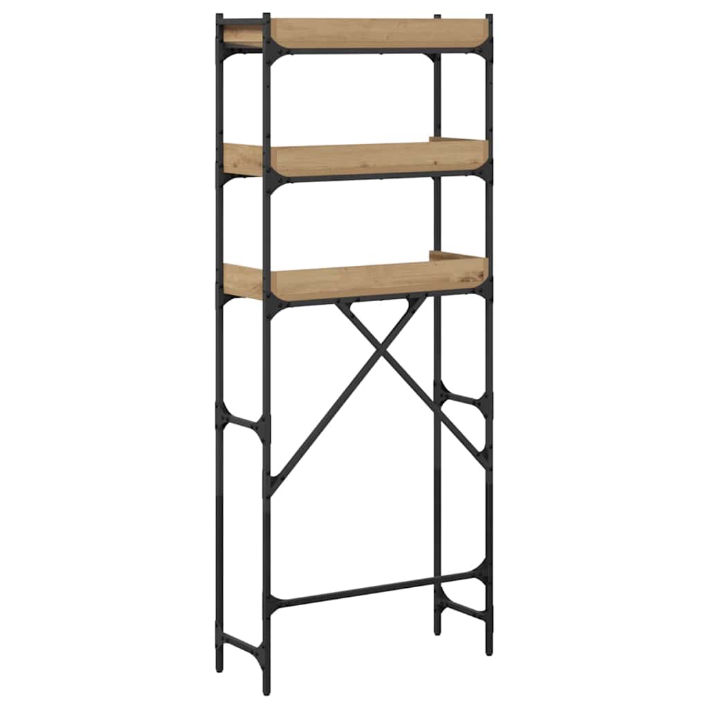 vidaXL Ράφια πλυντηρίου ρούχων 67 x 25 x 163 εκ. Επεξεργασμένο ξύλο