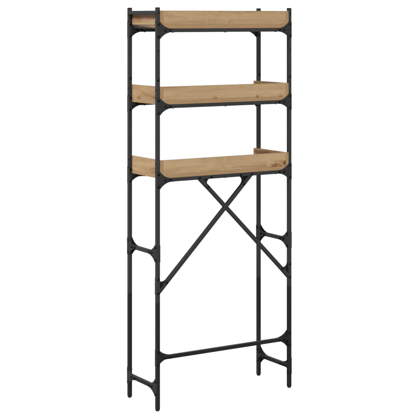 vidaXL Ράφια πλυντηρίου ρούχων με ράφι Artisan Oak 67 x 25 x 163 εκ.
