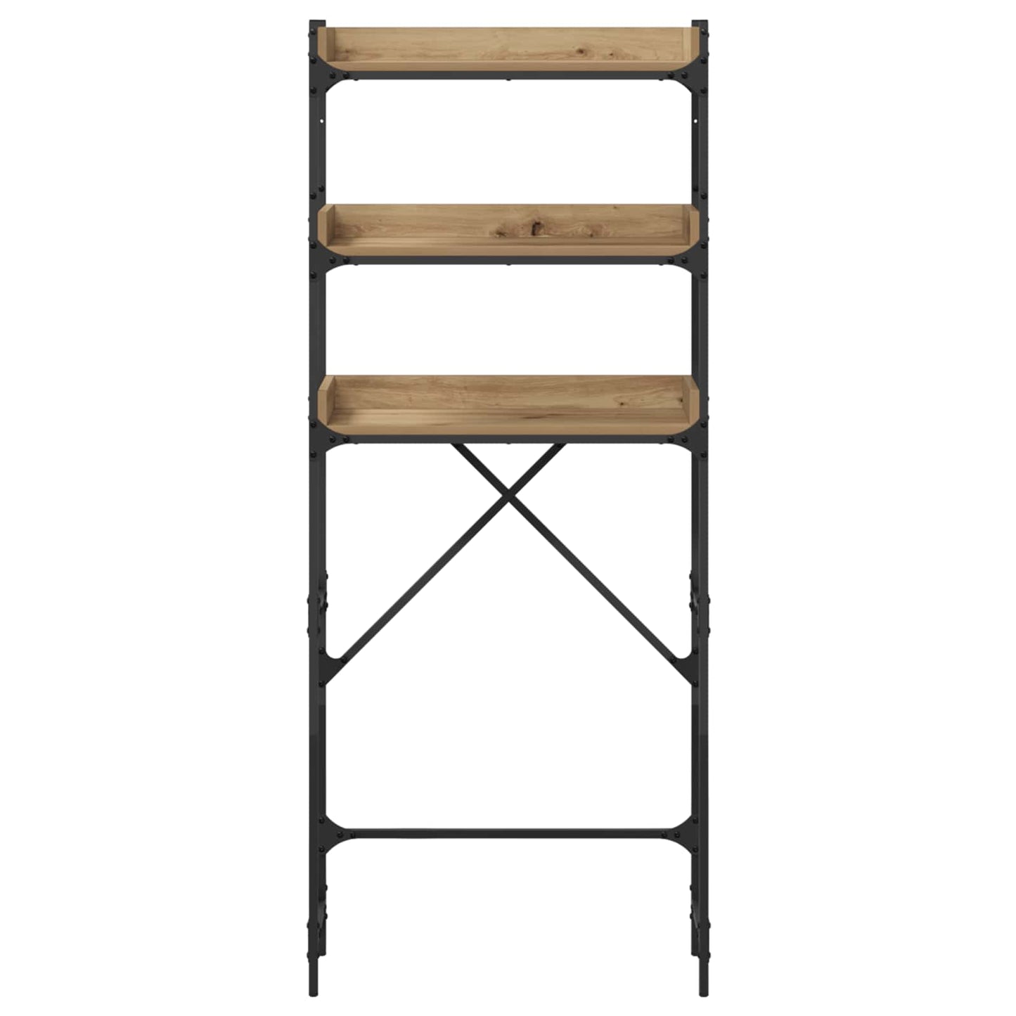 vidaXL Ράφια πλυντηρίου ρούχων με ράφι Artisan Oak 67 x 25 x 163 εκ.