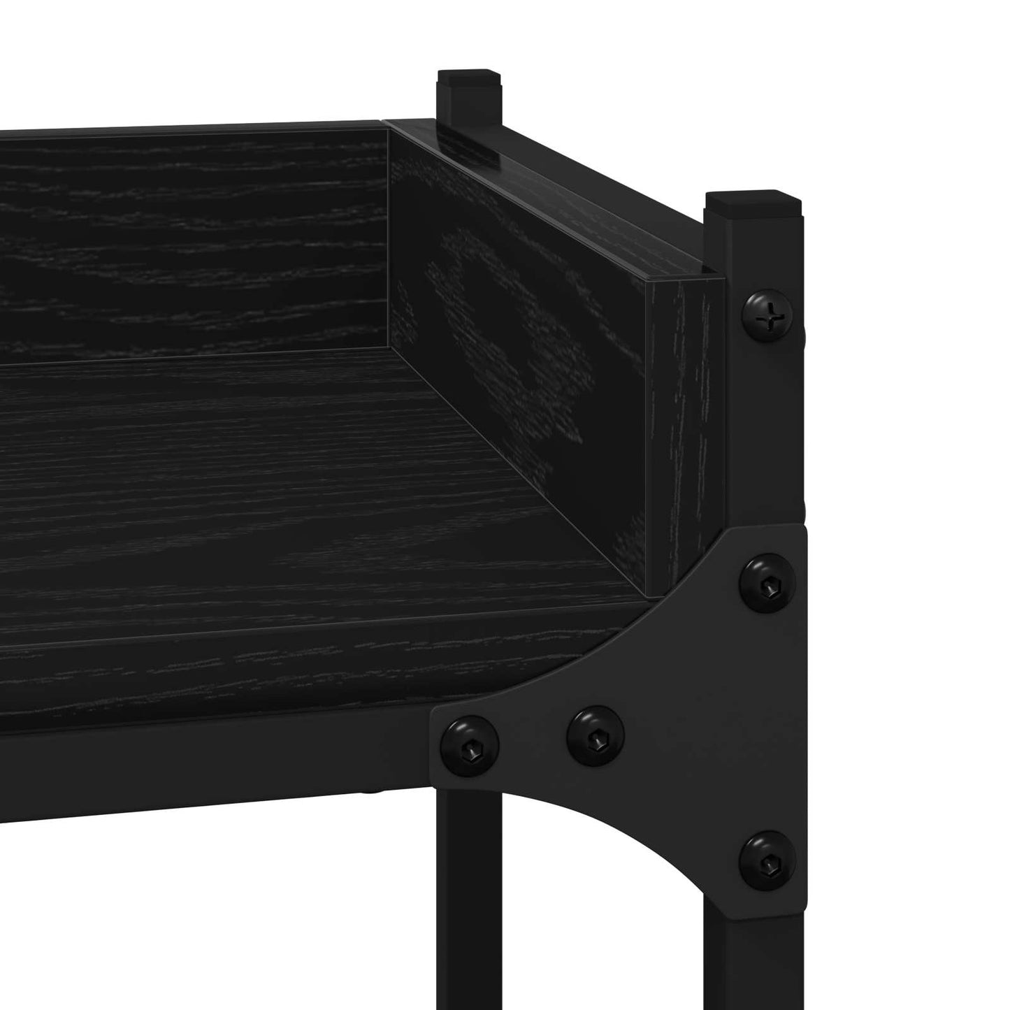vidaXL Ράφια πλυντηρίου ρούχων με ράφι Μαύρο 0ak 67 x 25 x 163 εκ.
