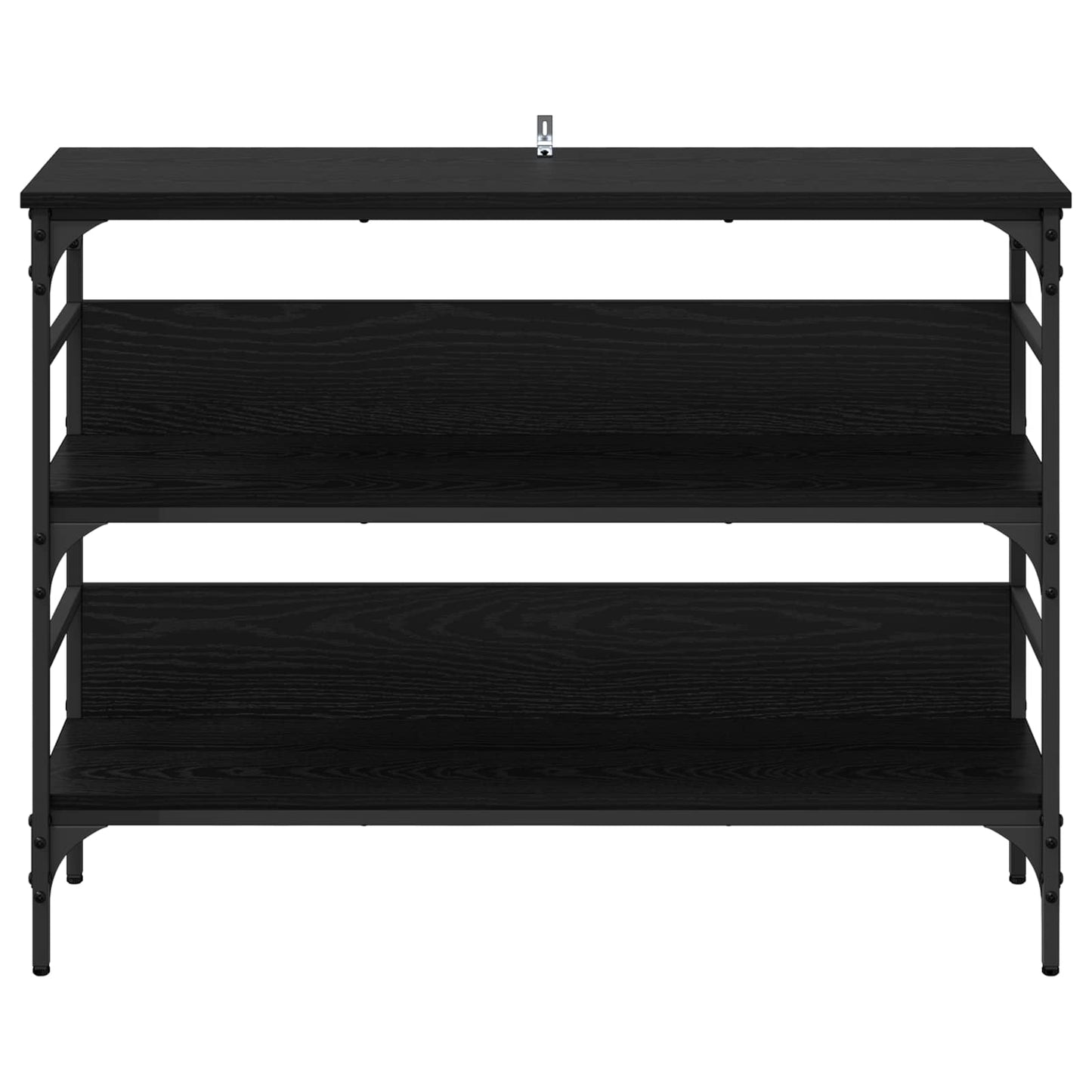 vidaXL Τραπέζι κονσόλας Μαύρη δρυς 100 x 32 x 75 εκ Επεξεργασμένο ξύλο