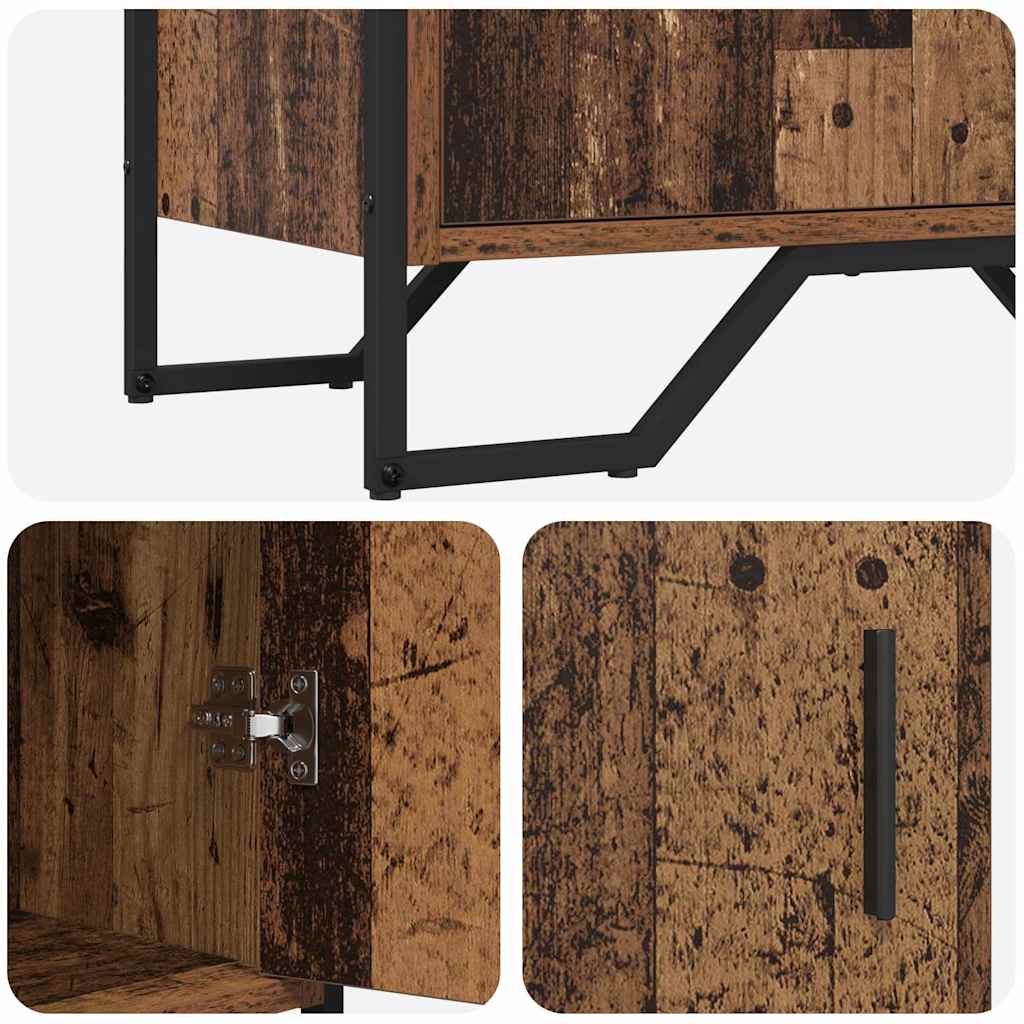 vidaXL Πλαϊνό γραφείο Καφέ 78 x 35.5 x 74.5 εκ. Επεξεργασμένο ξύλο