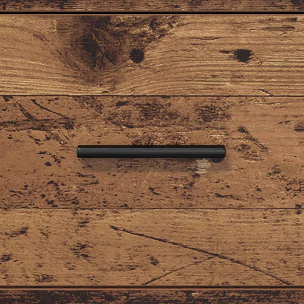 vidaXL Ντουλάπι Μπάνιου με συρτάρι Παλαιό ξύλο 35 x 37.5 x 166 εκ.