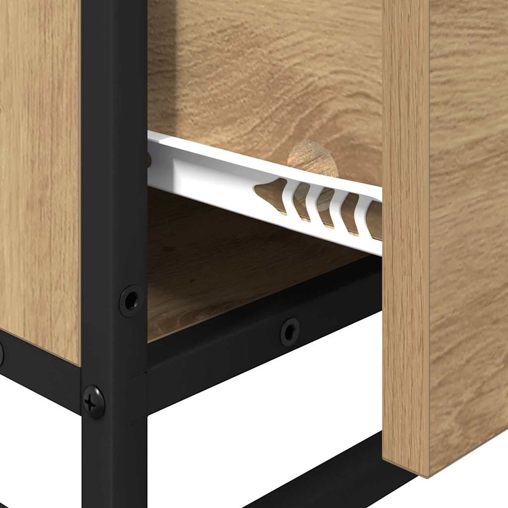 vidaXL Ντουλάπι Μπάνιου με συρτάρι artisan δρυς 35 x 37.5 x 100 εκ.