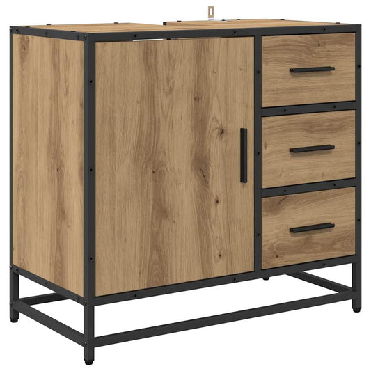vidaXL Ντουλάπι Μπάνιου Artisan Oak 65 x 33 x 60 εκ Επεξεργασμένο ξύλο
