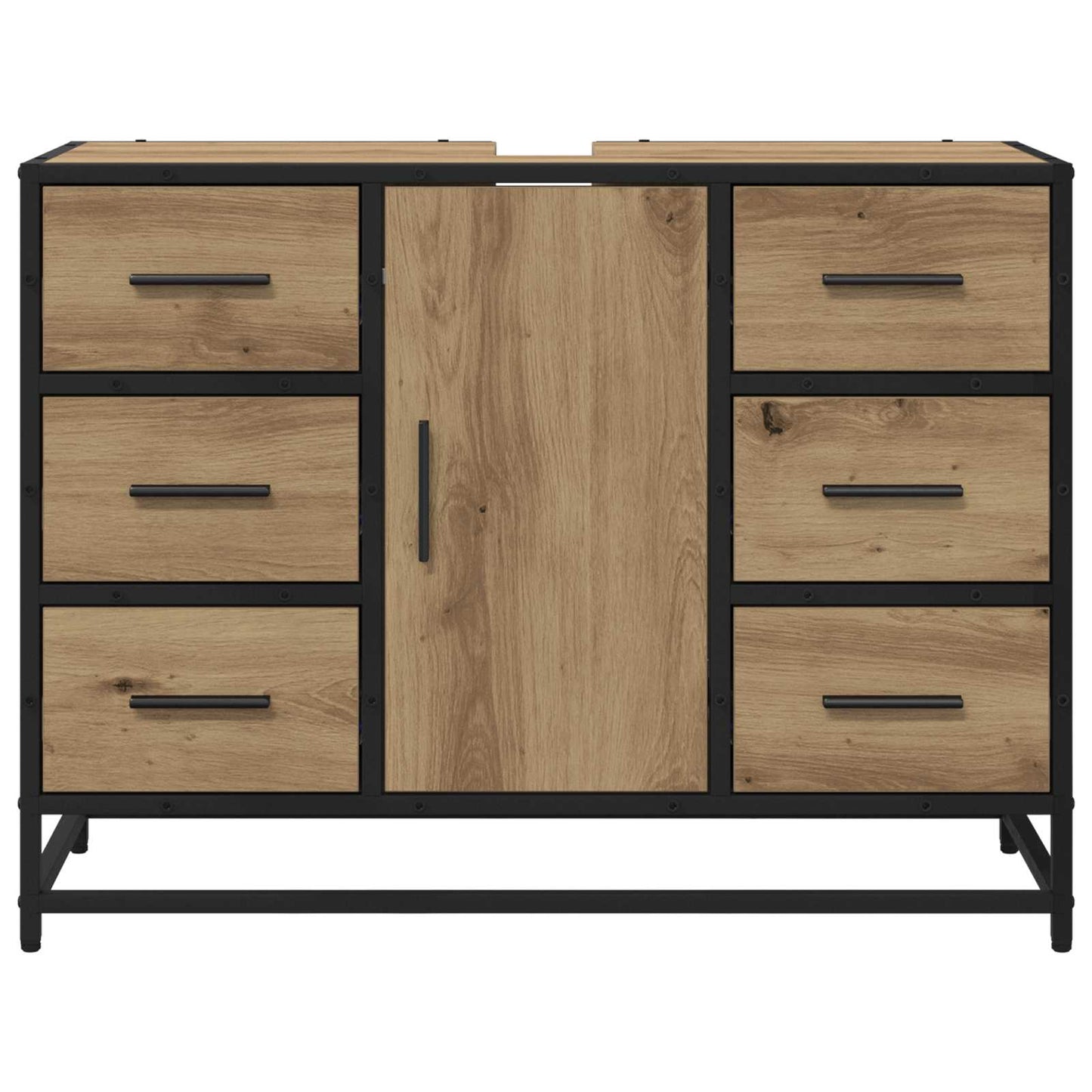 vidaXL Ντουλάπι Μπάνιου Artisan Oak 80 x 33 x 60 εκ Επεξεργασμένο ξύλο