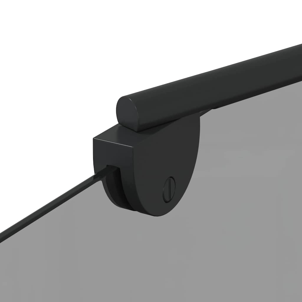 vidaXL Καλυμμα Ντους Μαύρο 120 x 68 x 130 εκ. ESG Γυαλί και Αλουμίνιο