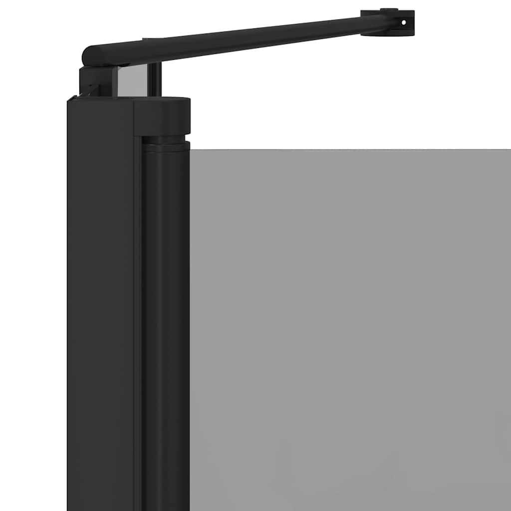 vidaXL Καλυμμα Ντους Μαύρο 120 x 68 x 130 εκ. ESG Γυαλί και Αλουμίνιο