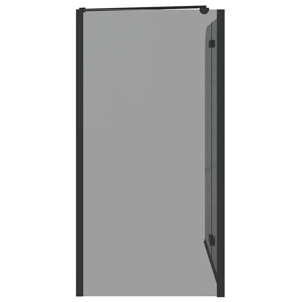 vidaXL Καλυμμα Ντους Μαύρο 120 x 68 x 130 εκ. ESG Γυαλί και Αλουμίνιο