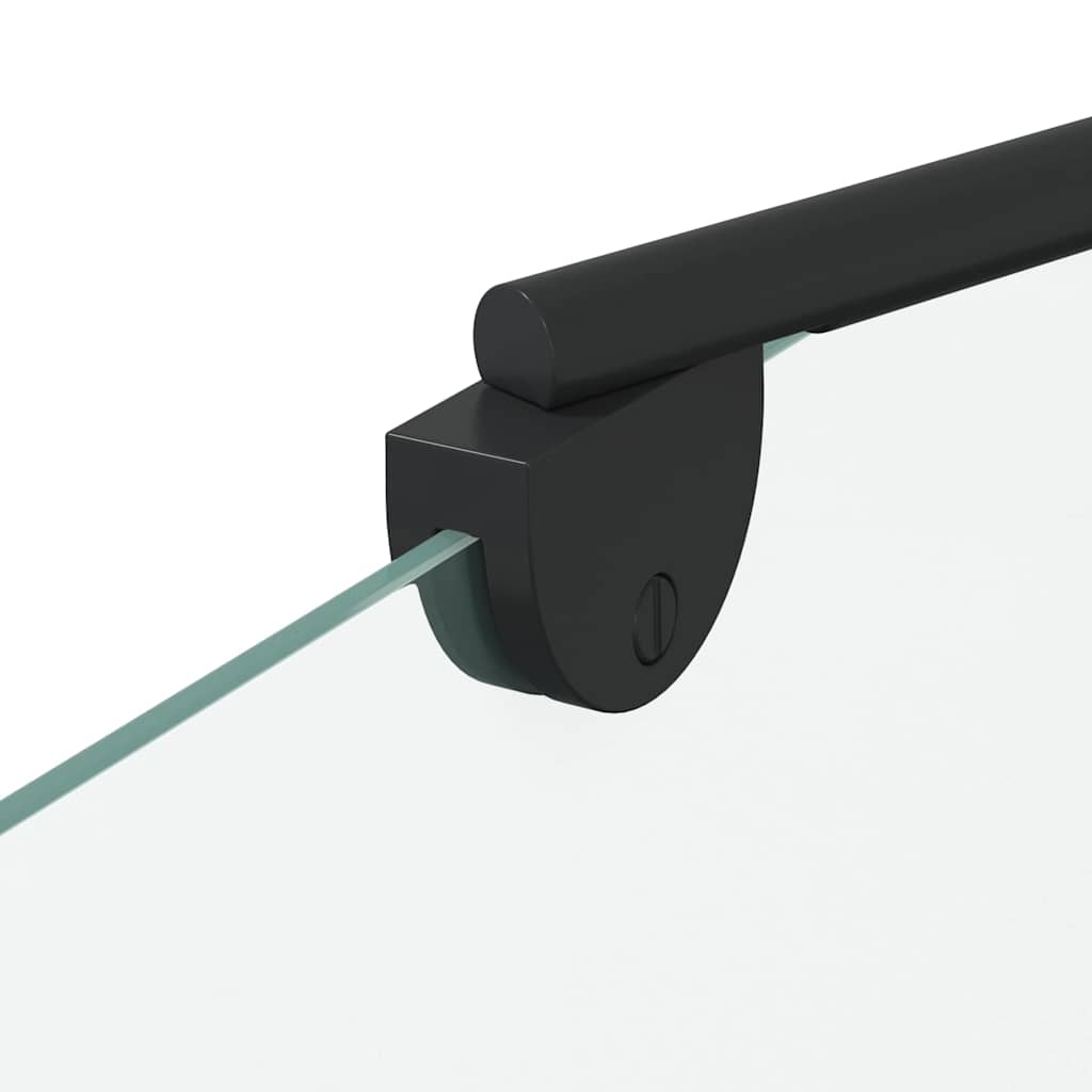 vidaXL Μπανιέρα Γεωμετρικό Μαύρο 120 x 67 x 129 εκ.
