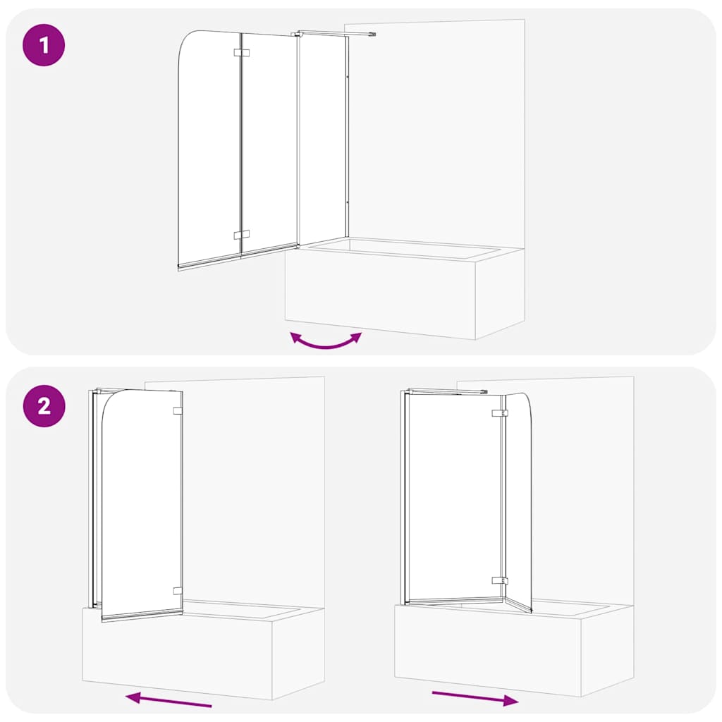 vidaXL Μπανιέρα Γεωμετρικό Μαύρο 120 x 67 x 129 εκ.