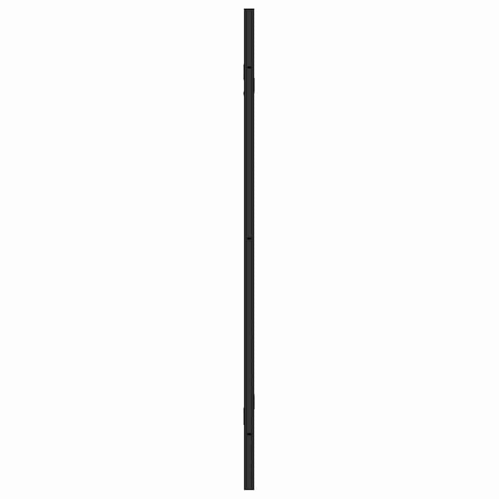 vidaXL Καλυμμα Ντους Μαύρο και Διαφανές 130 x 130 cm σκληρυμένο γυαλί