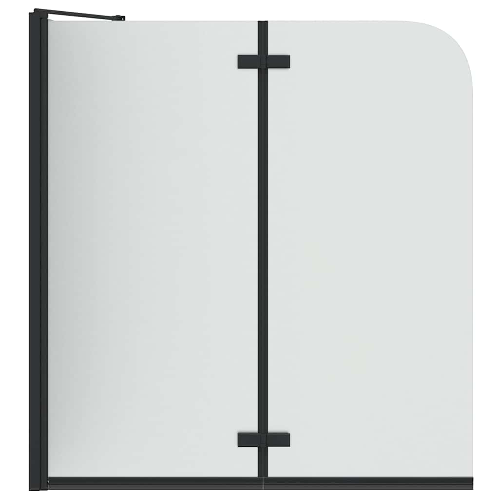 vidaXL Καλυμμα Ντους Μαύρο 120 x 68 x 130 εκ. ESG Γυαλί και Αλουμίνιο