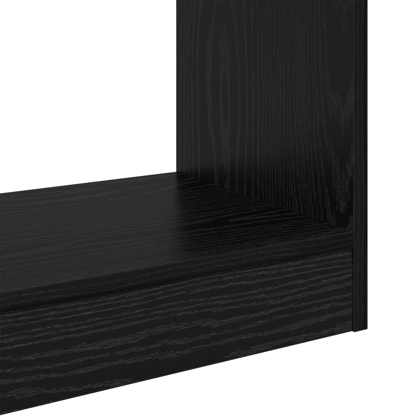 vidaXL Βιβλιοθήκη Μαύρη δρυς 37 x 30 x 103 εκ Επεξεργασμένο ξύλο