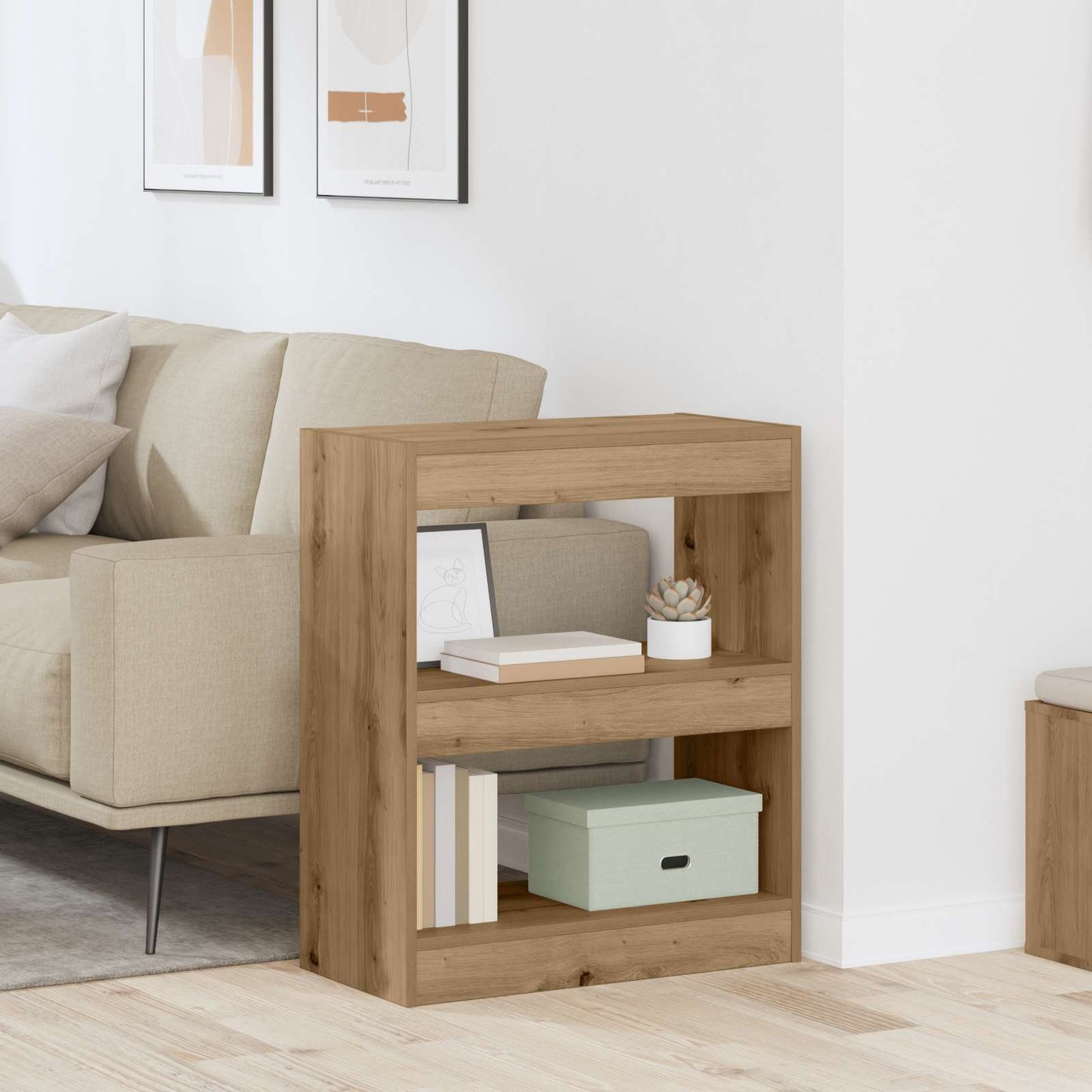 vidaXL Βιβλιοθήκη Artisan Oak 60 x 30 x 72 εκ. Επεξεργασμένο ξύλο