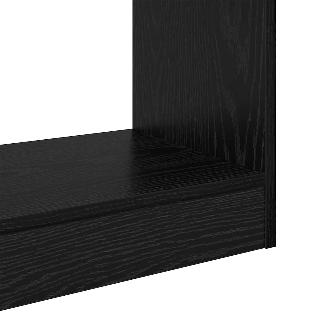 vidaXL Βιβλιοθήκη Μαύρη δρυς 60 x 30 x 72 εκ. Επεξεργασμένο ξύλο