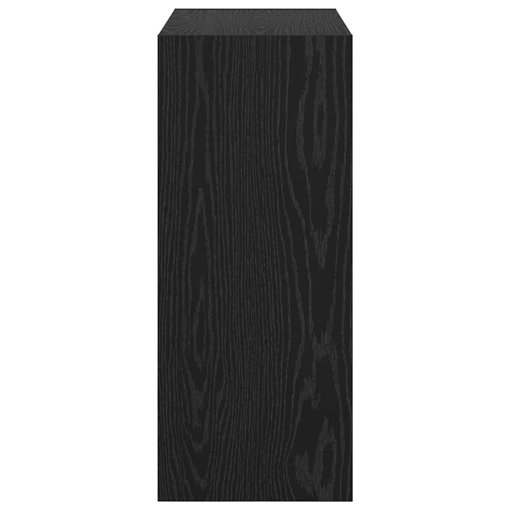 vidaXL Βιβλιοθήκη Μαύρη δρυς 60 x 30 x 72 εκ. Επεξεργασμένο ξύλο