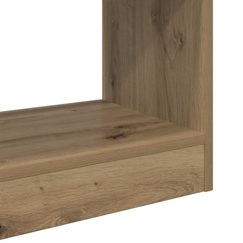 vidaXL Βιβλιοθήκη artisan δρυς 60 x 30 x 166 εκ Επεξεργασμένο ξύλο