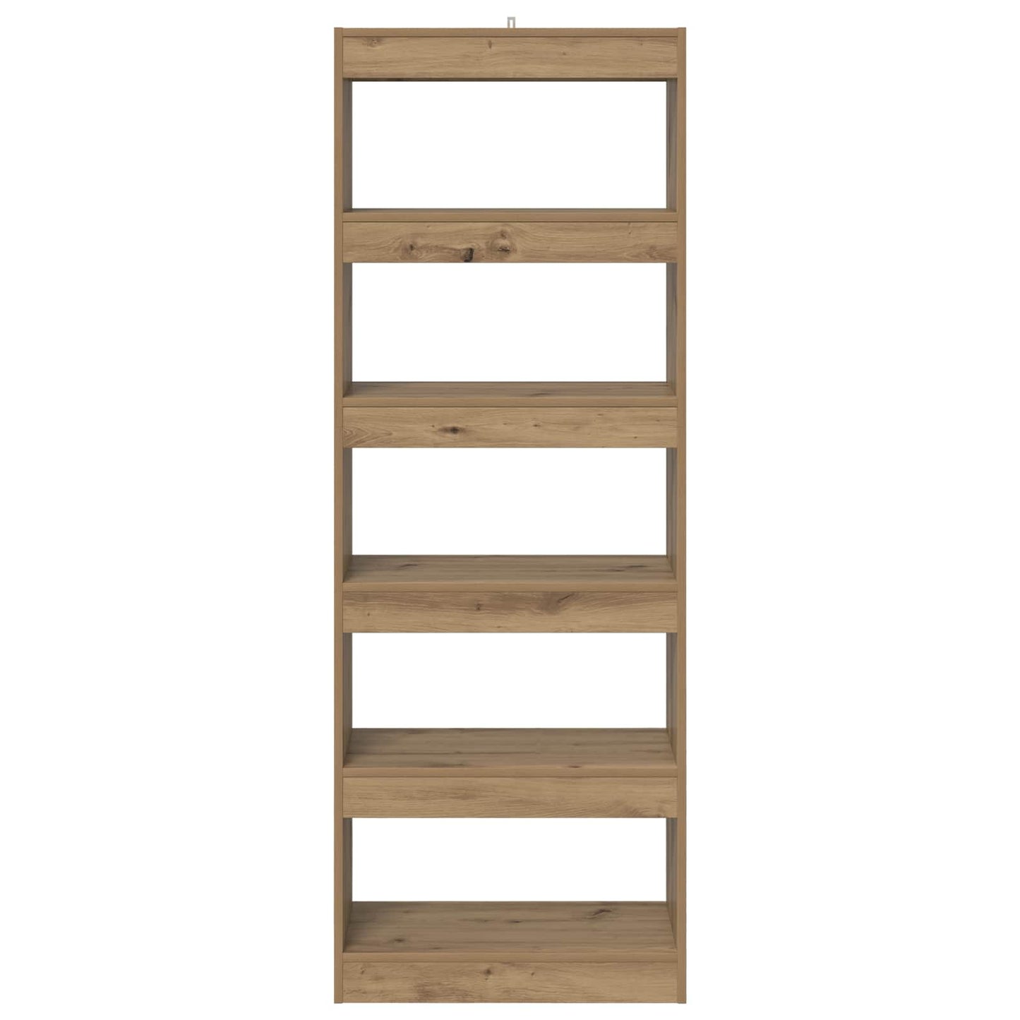 vidaXL Βιβλιοθήκη artisan δρυς 60 x 30 x 166 εκ Επεξεργασμένο ξύλο