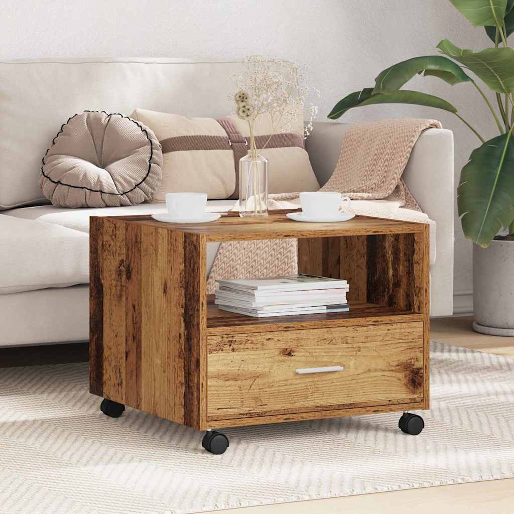 vidaXL Τραπεζάκι σαλονιού Παλιό Ξύλο 55 x 55 x 45cm Επεξεργασμένο ξύλο
