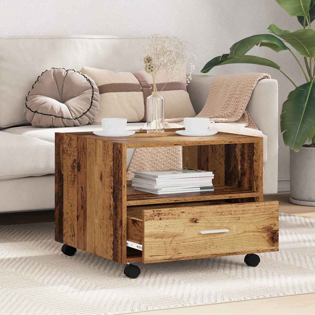 vidaXL Τραπεζάκι σαλονιού Παλιό Ξύλο 55 x 55 x 45cm Επεξεργασμένο ξύλο
