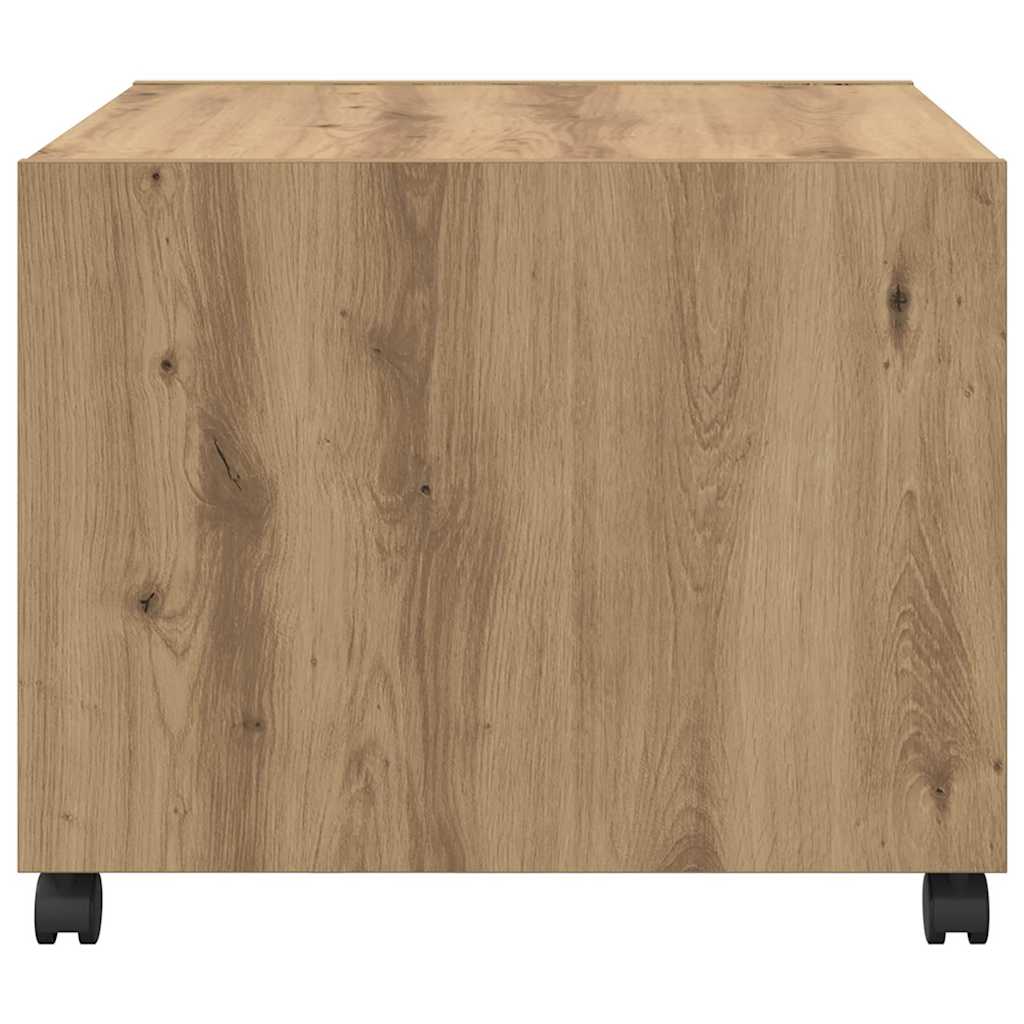 vidaXL Τραπεζάκι σαλονιού με συρτάρι Artisan Oak 55 x 55 x 45cm