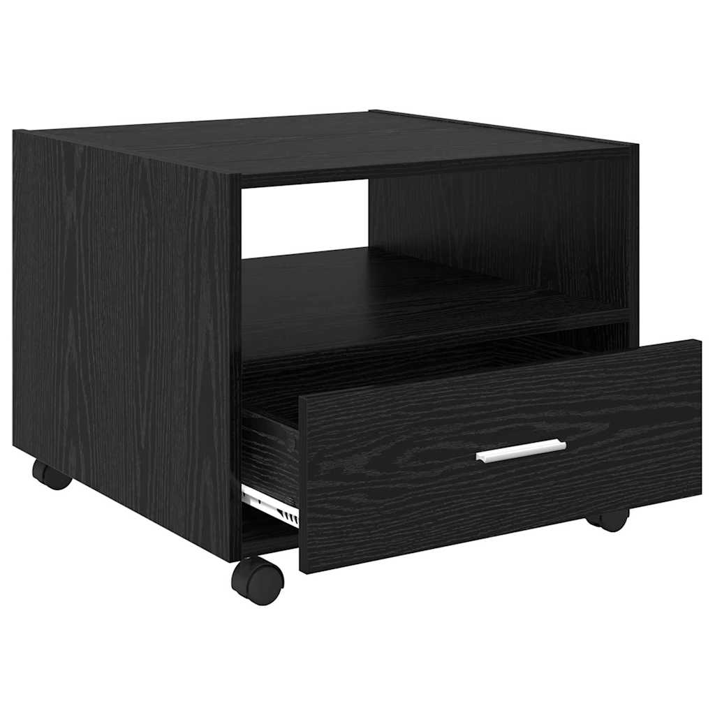 vidaXL Τραπεζάκι σαλονιού Μαύρη Οξυά 55 x 55 x 45cm Επεξεργασμένο ξύλο