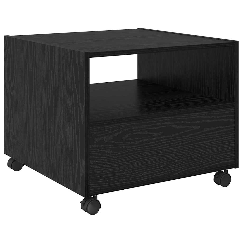 vidaXL Τραπεζάκι σαλονιού Μαύρη Οξυά 55 x 55 x 45cm Επεξεργασμένο ξύλο