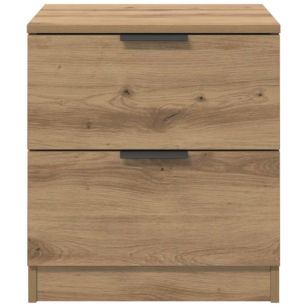 vidaXL Κομοδίνο 2 pcs Artisan Oak 45 x 39 x 50 εκ. Επεξεργασμένο ξύλο