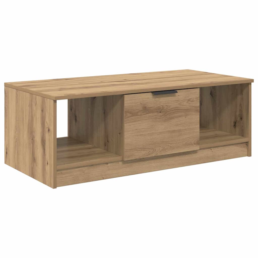 vidaXL Τραπεζάκι σαλονιού με συρτάρι Artisan Oak 102 x 50 x 36cm