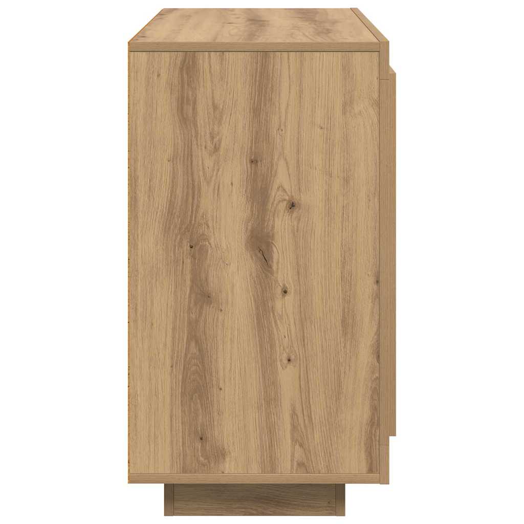 vidaXL Πλαϊνό γραφείο Artisan Oak 80 x 40 x 75 εκ. Επεξεργασμένο ξύλο