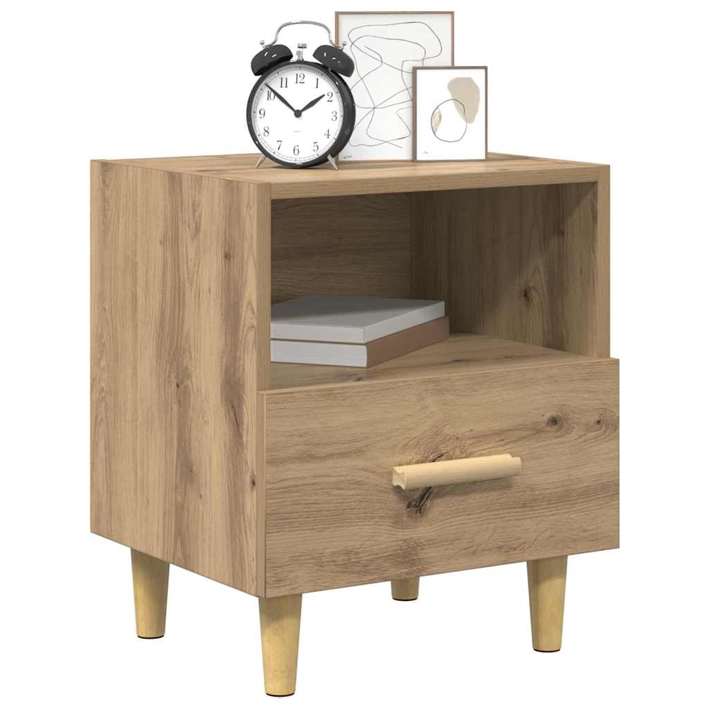 vidaXL Κομοδίνο 2 pcs Artisan Oak 40 x 35 x 47 εκ. Επεξεργασμένο ξύλο