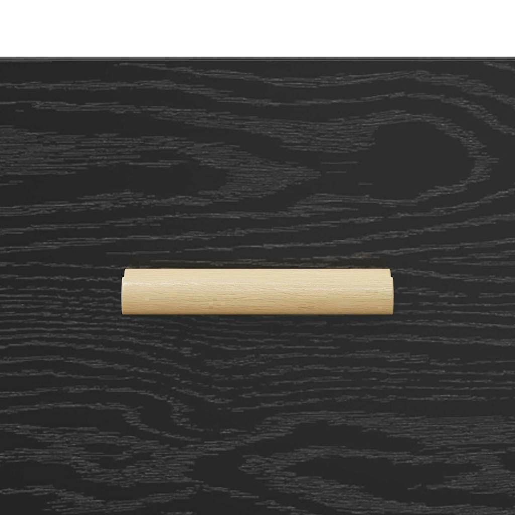 vidaXL Κομοδίνο Μαύρη Οξυά 40 x 35 x 47 εκ. Επεξεργασμένο ξύλο