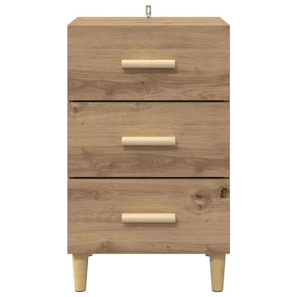 vidaXL Κομοδίνο Artisan Oak 40 x 40 x 66 εκ. Επεξεργασμένο ξύλο
