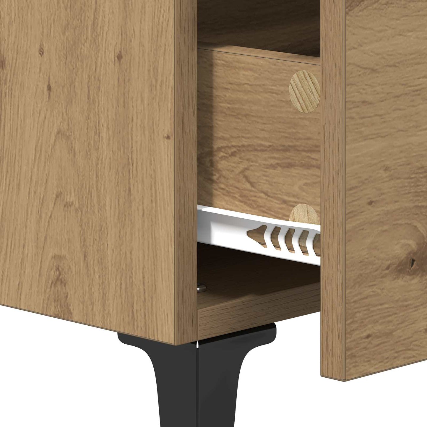 vidaXL Κομοδίνο Artisan Oak 40 x 40.5 x 66 εκ Επεξεργασμένο Ξύλο