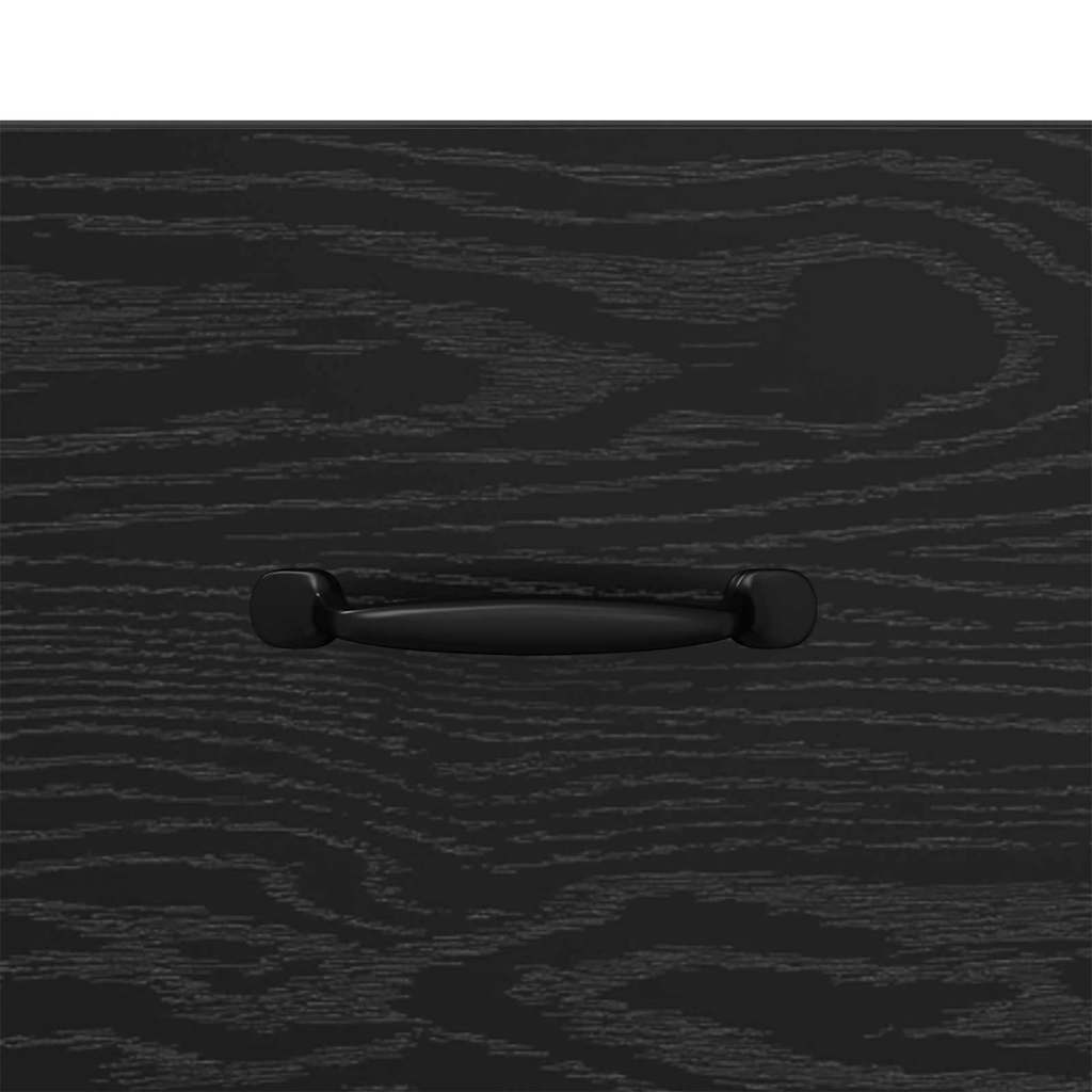 vidaXL Κομοδίνο Μαύρη Οξυά 40 x 40.5 x 66 εκ Επεξεργασμένο ξύλο