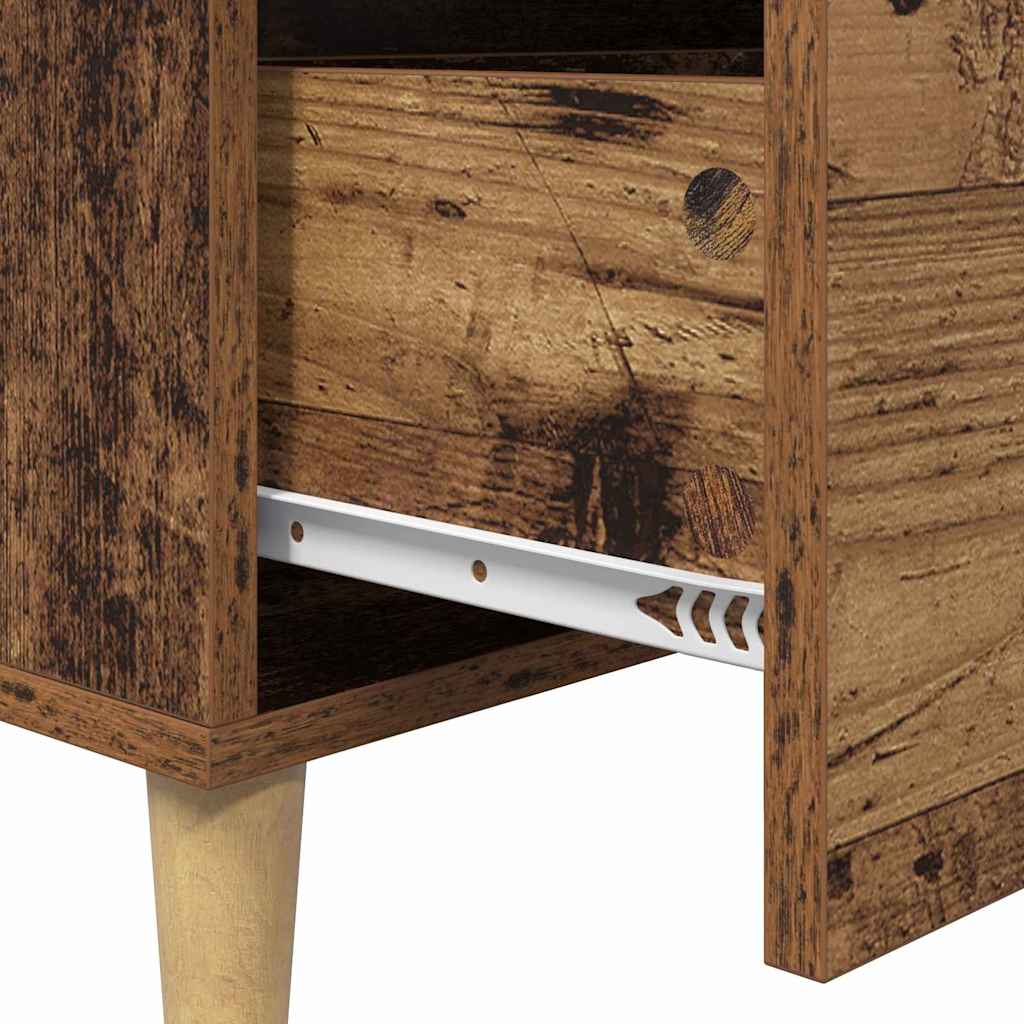 vidaXL Πλαϊνό γραφείο Παλιό ξύλο 69,5 x 34 x 90 εκ. Επεξεργασμένο ξύλο