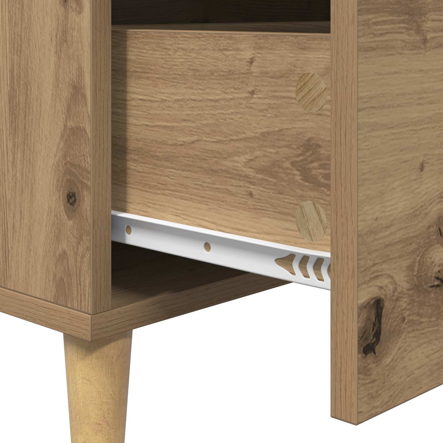 vidaXL Πλαϊνό γραφείο Artisan Oak 69,5 x 34 x 90 εκ.